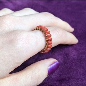 estate coral eternity band 